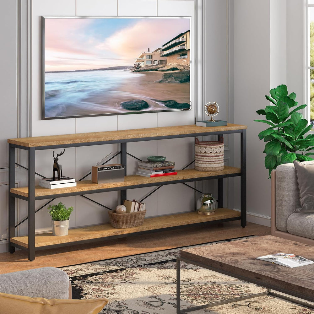 Tribesigns 71" Sofa Tables,Extra Long Couch Table, Narrow Long Console T...