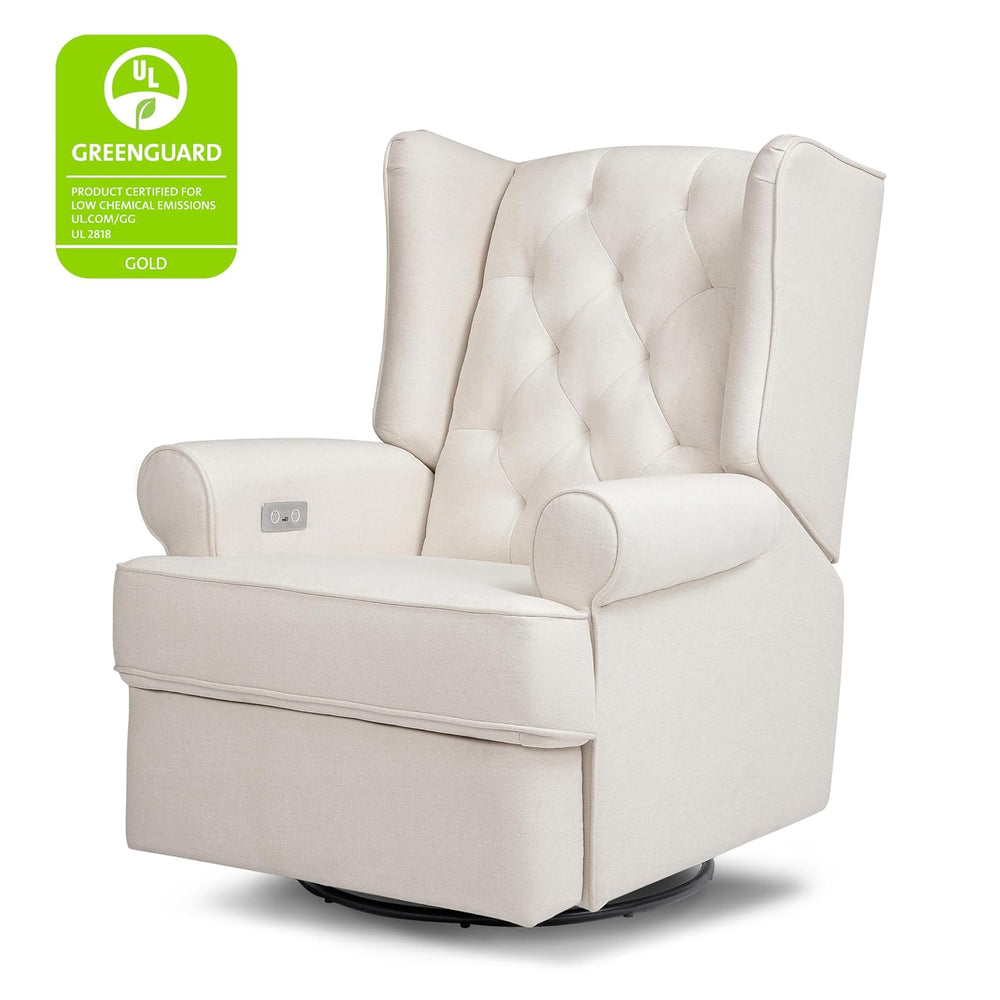 Namesake Harbour Electronic Recliner and Swivel Glider with USB Port in Perfo...