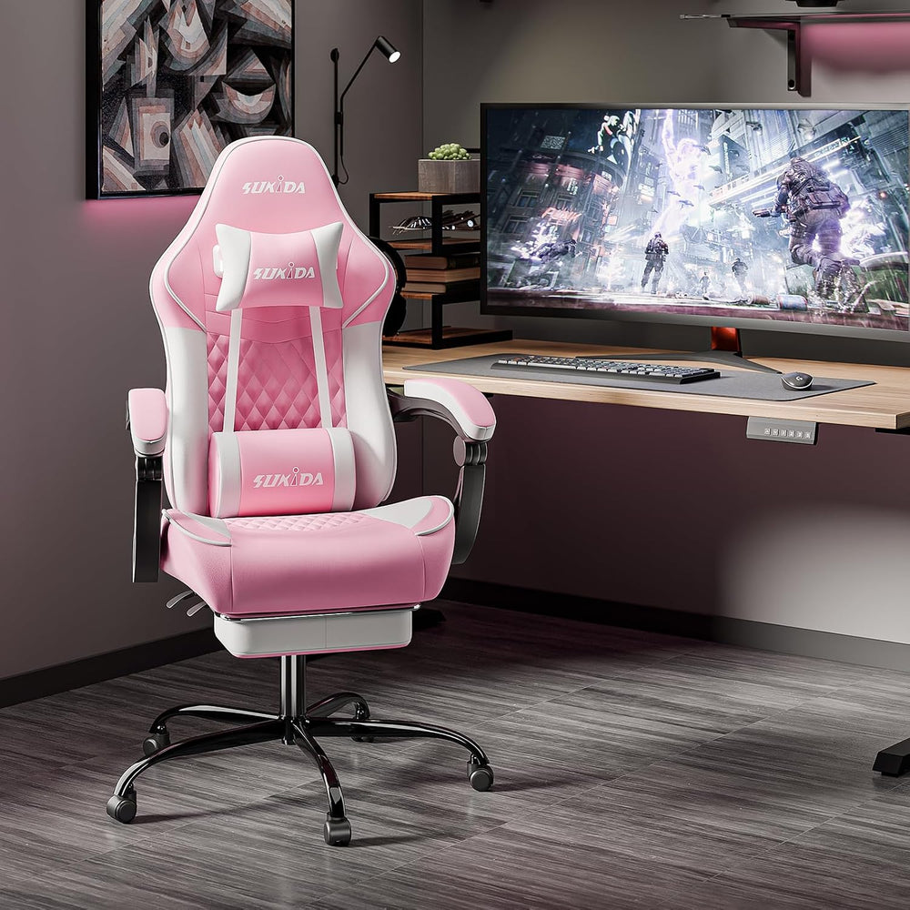 Ergonomic Video Gamer Chairs Gaming Computer Chairs Gamer Chairs for Adults M...