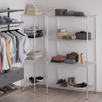 24" Deep x 42" Wide x 74" Height Wire Shelving Kit | 4-Tier | NSF Commercial Storage Rack Unit
