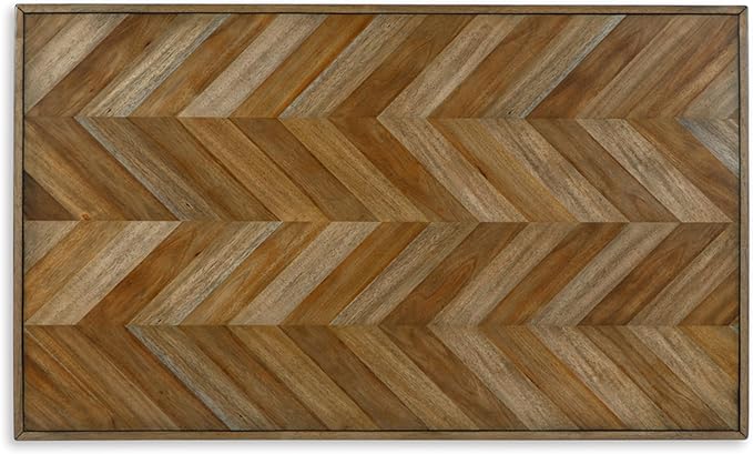 Signature Design by Ashley Blondon Rectangular Dining Room Table Set with 6 C...