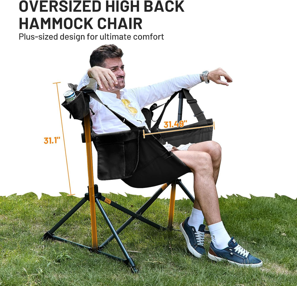 TIMBER RIDGE Hammock Camping Chair, Oversized Swinging Chair, 400lbs Load | P...