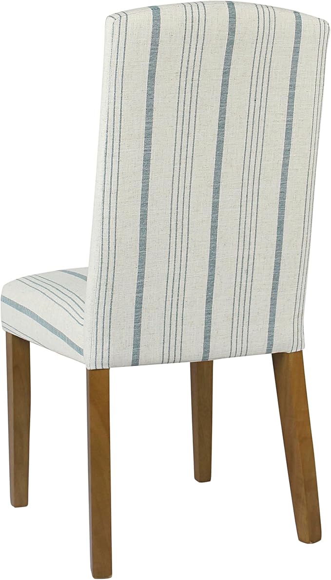 HomePop Classic Parsons Dining Chair - Blue Calypso Stripe (Set of 2)