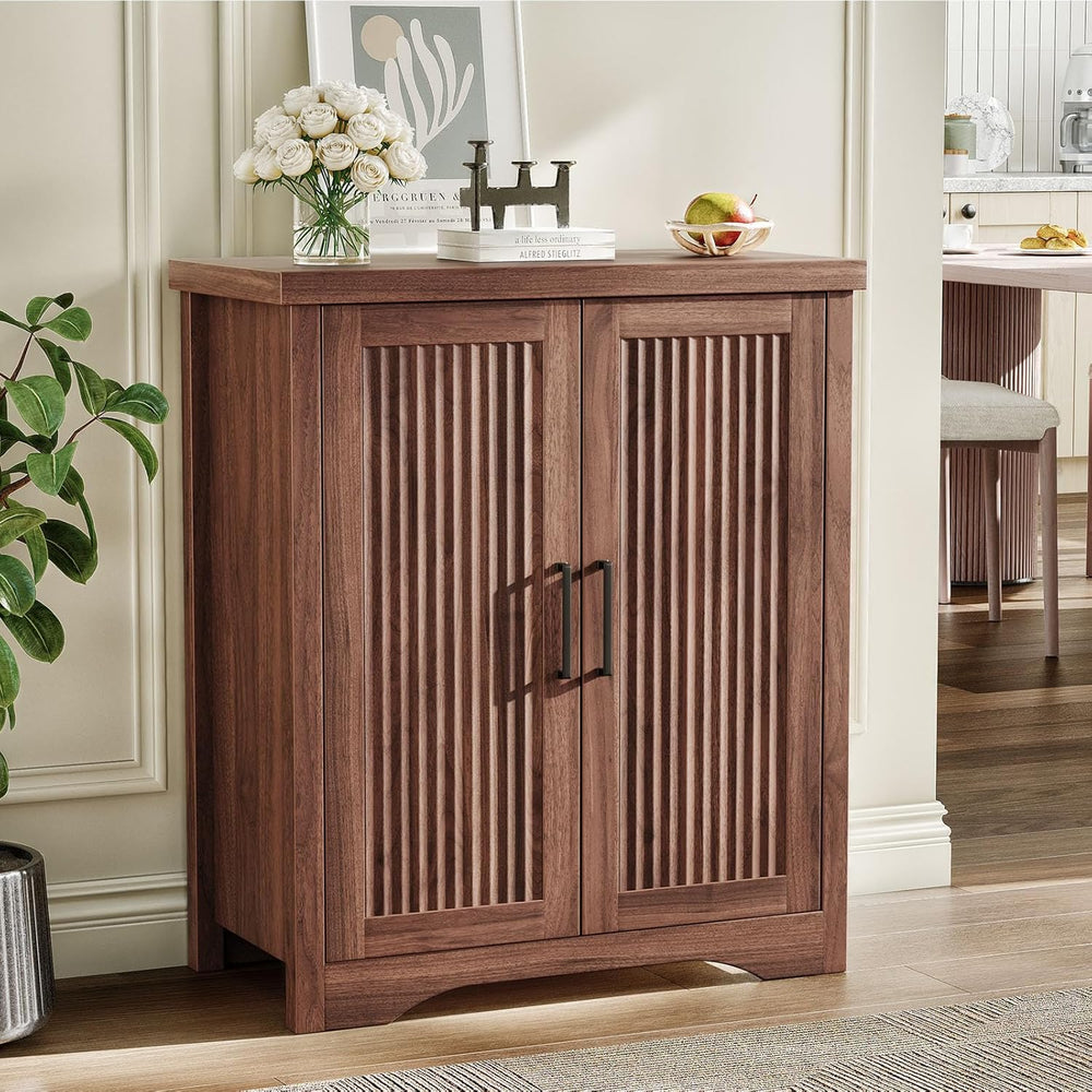 Memobarco Fluted Buffet Cabinet with Storage Accent Sideboard,Modern Credenza...