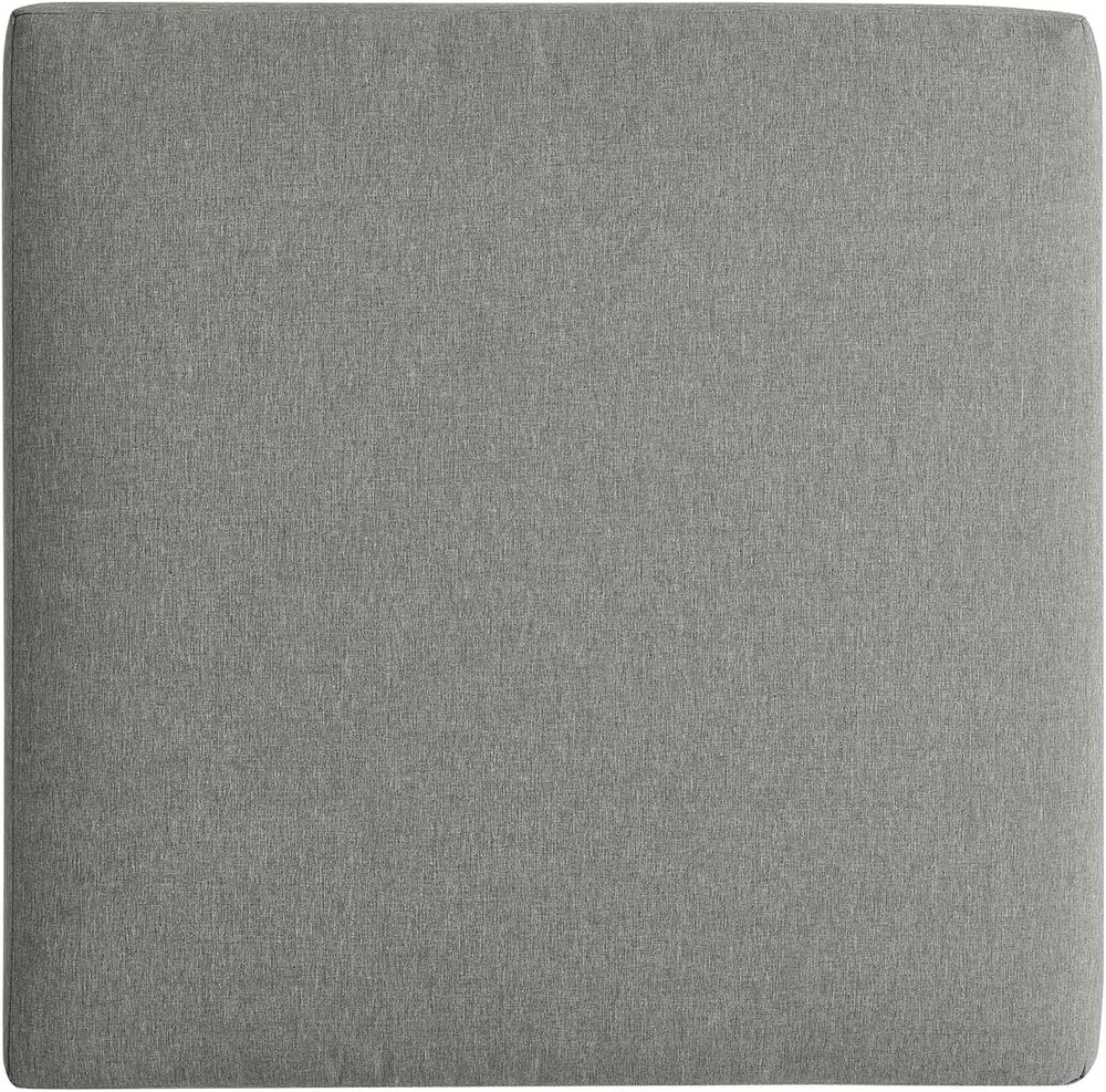 Modway Tahoe Aluminum Ottoman Gray with Weather-Resistant Cushion-Ideal as Ou...