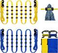 2 Pack Travel and Camping Clothesline - 2 Reflective cords (11.5 ft Each, 48 Beads), 2 Cord Winders & 2 Zippered Bags. Portable Clothes Line for Cruise, Hotel & Outdoor. Laundry Drying Rope