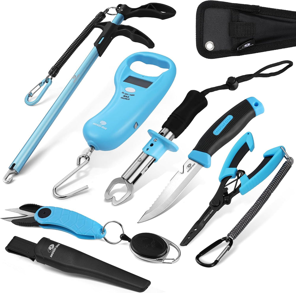 Mossy Oak Fishing Tools Kit – Fishing Plier and Fish Lip Gripper Set