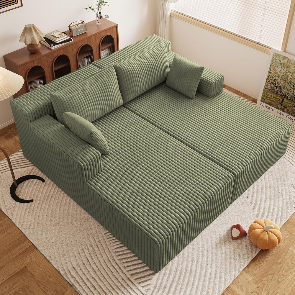 71"Oversized Chaise Lounge Chair,Sectional Double Lounge Chaise with Pil...