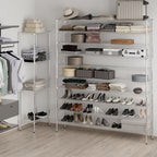 14" Deep x 72" Wide x 86" Height Wire Shelving Kit | 10-Tier | NSF Commercial Storage Rack Unit