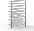24" Deep x 54" Wide x 86" Height Wire Shelving Kit | 10-Tier | NSF Commercial Storage Rack Unit