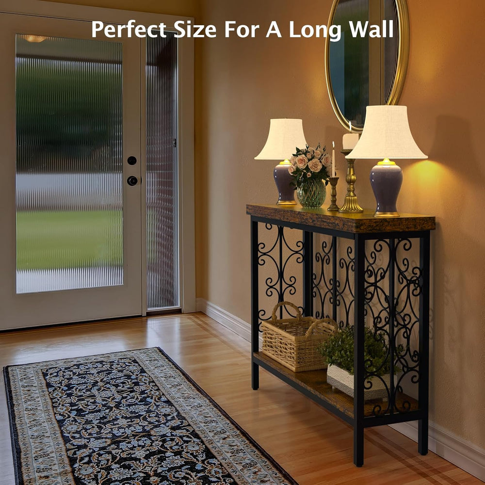 XCSOURCE Console Table, 42.5" Entryway Table with Storage Shelf, Narrow ...