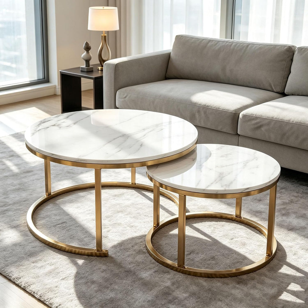 Nesting Tables Set of Round Coffee TableNesting Tables | Set of Round Coffee ...