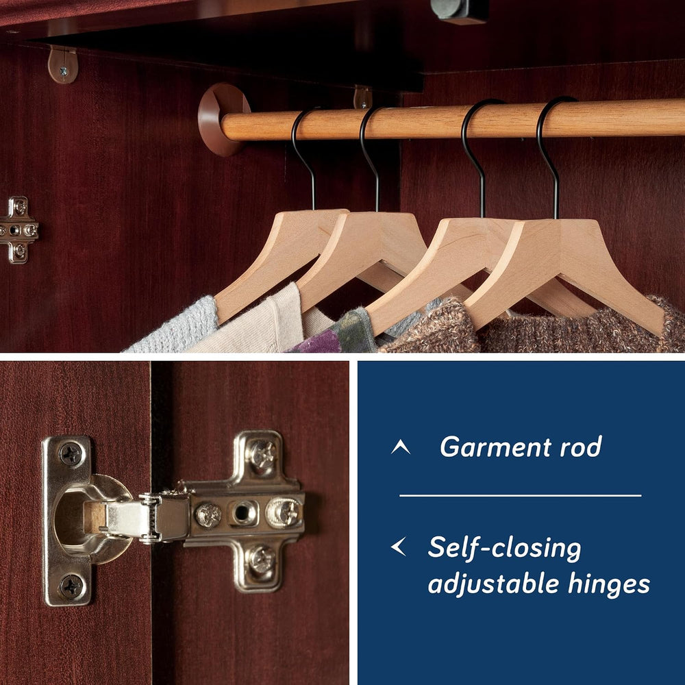 Sauder Palladia Armoire, Select Cherry finish