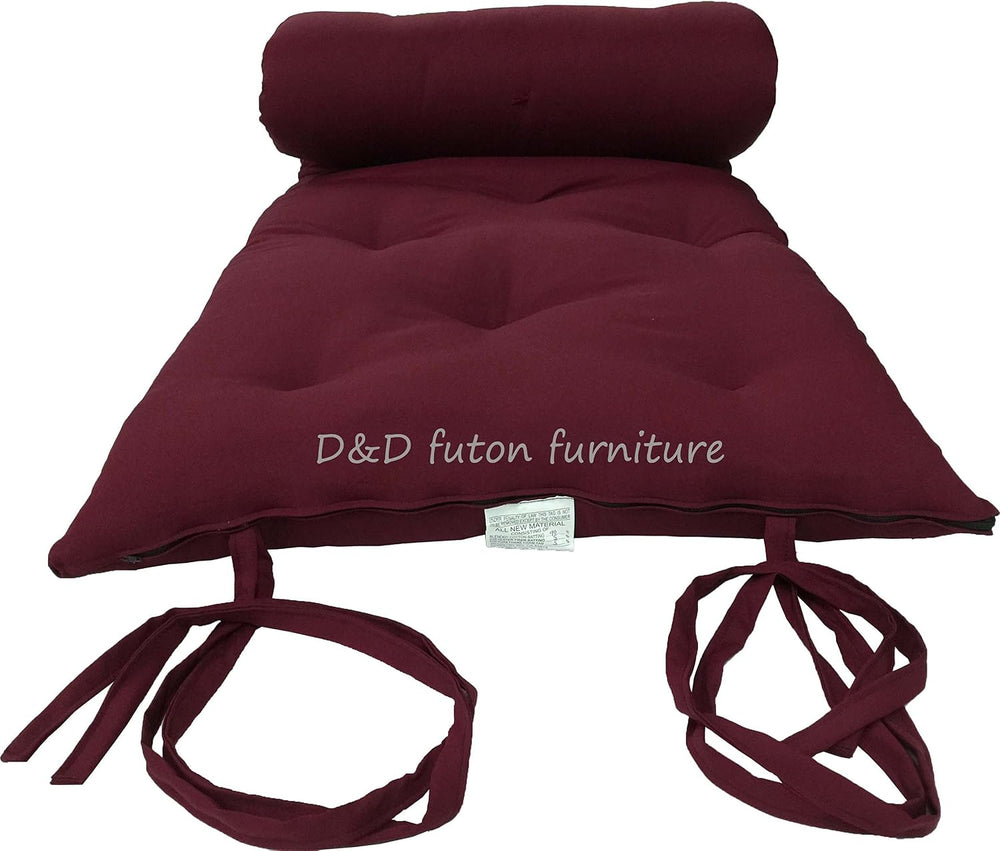 D&D Futon Furniture Cotton/Foam Traditional Japanese/Thai Floor Rolling F...