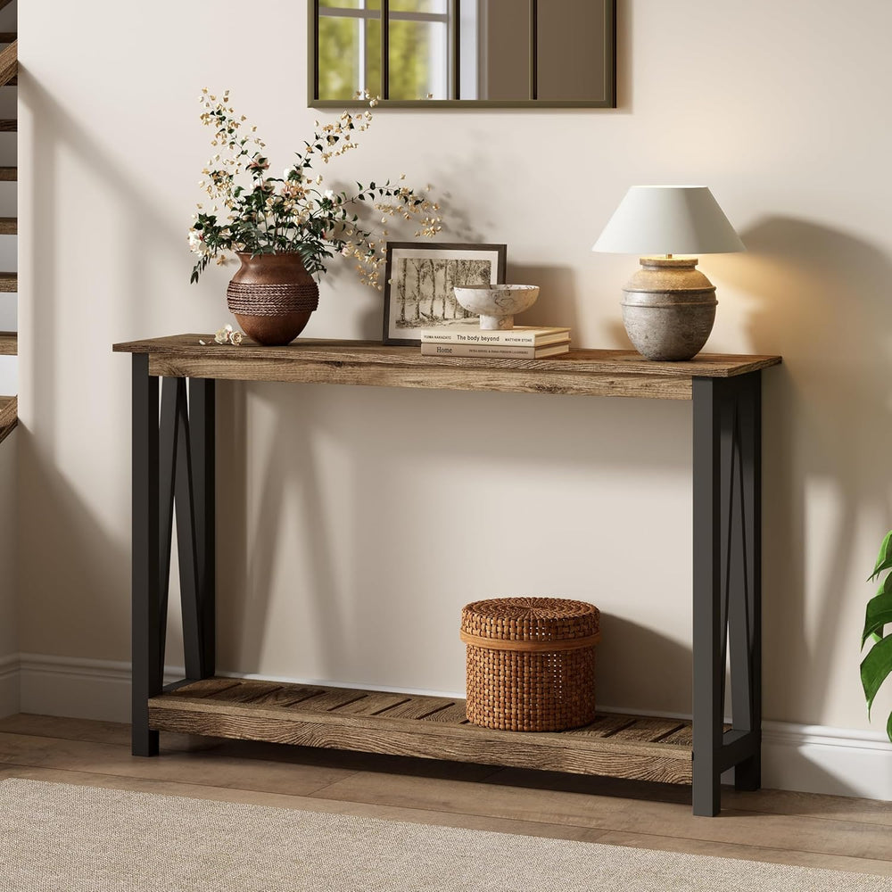 ChooChoo Farmhouse Console Table, Narrow Sofa Table for Entryway, 40 Inch | R...