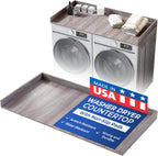 OfficeSimpli Large Washer Dryer Countertop 30 x 58 - Made in USA - Heavy-Duty Laundry Countertop Over Washer and Dryer, Laundry Room Countertop Organization Solution with Non-Slip Pads, Iconic Maple