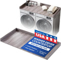 OfficeSimpli Washer Dryer Countertop, Made in USA, Non-Slip Pads, Easy Clean, Laundry Room Essentials and Decor, Washer Dryer Wood Top for Organization (Iconic Maple, Standard (27.5" x 54"))