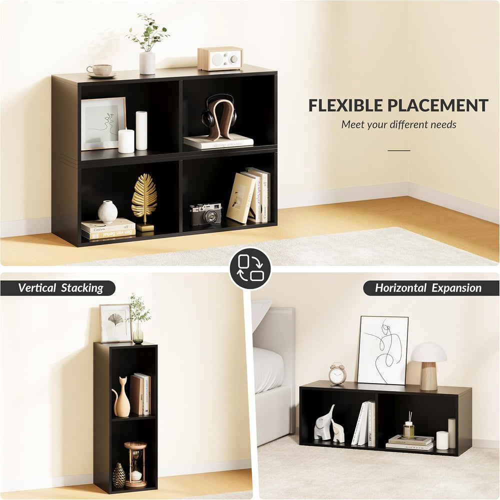 IOTXY DIY Modular Cube Bookcase - CubeXY Customizable Stackable Expandable Ba...
