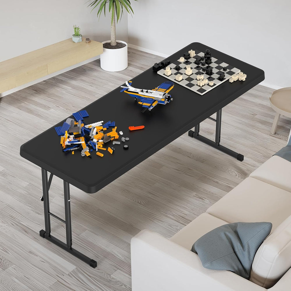 VINGLI 4 FT Narrow Folding Table,Premium Quality HDPE Material and Sturdy Met...