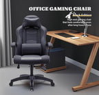 Ergonomic Office Chair High Back Desk Chair Height Computer Chair Big and Tall Office Chair with Adjustable Headrest and Lumbar Support Black