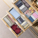 Kootek 16 Pack Drawer Organizer Clothes Dresser Organizers for Clothing | 3 Sizes Bins, Foldable, Breathable Non-Woven Fabric, Closet Organizers and Storage, Easy Assembly, Hold Baby Clothes, Nursery