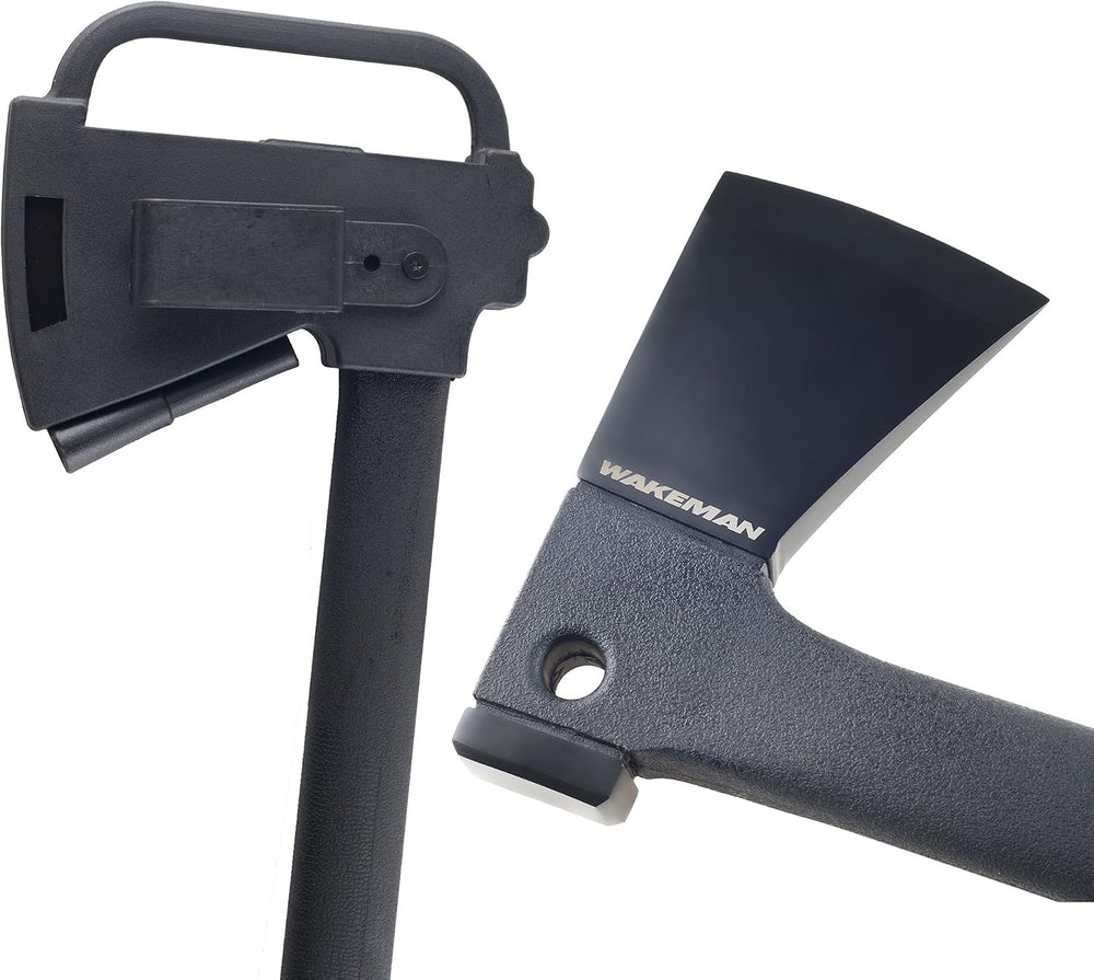 Camping Hand Axe and Survival Gear - Lightweight Hatchet with Nested Serrated...