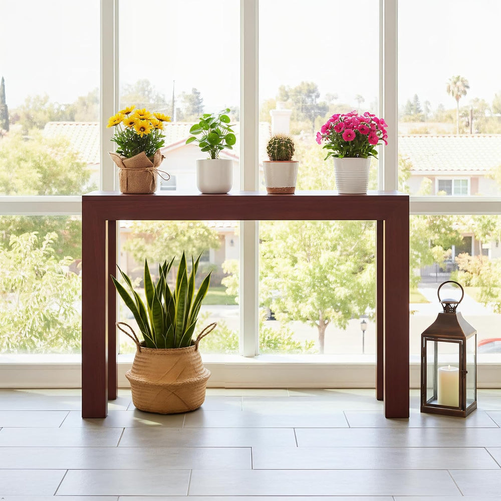 Plank+Beam Modern Console Table, 46 Inch, Walnut
