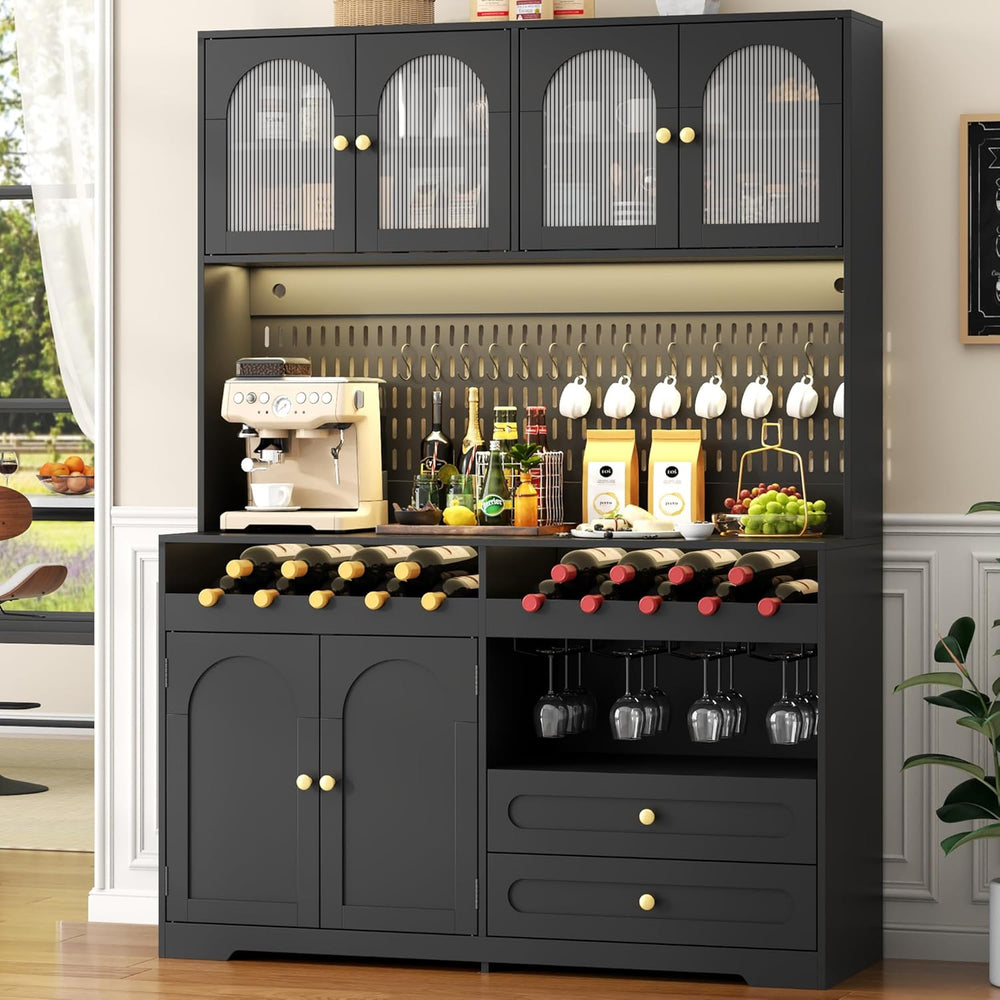71'' Tall Kitchen Pantry Storage Cabinet, Modern Kitchen Hutches Stor...
