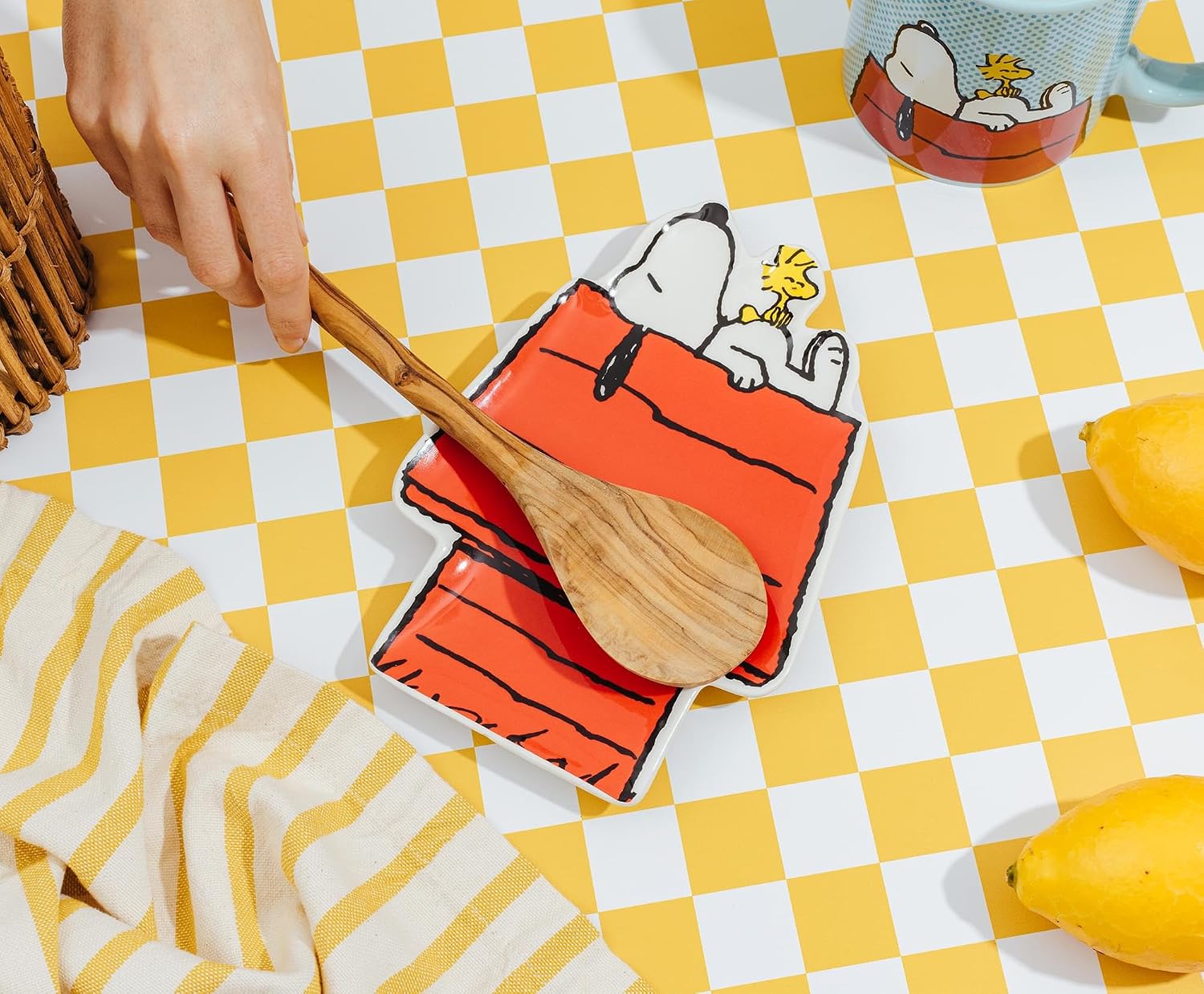 Peanuts Snoopy and Woodstock Sculpted Ceramic Trinket Tray | Storage Dish Organizer for Jewelry, Accessories, Keys