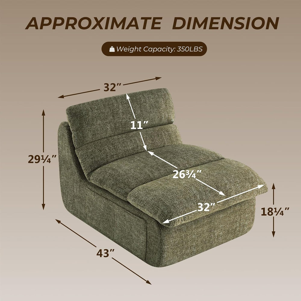 Furnimart Chair for Adults, High Density Foam Chair with Back Support, No Sag...