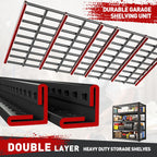 REIBII Garage Shelving 3000LBS, Heavy Duty Storage Shelves, Adjustable Industrial Metal Shelving Unit for Garage, Basement, Pantry, Warehouse,Commercial, 36" W x 16" D x 72" H, 2 Pack