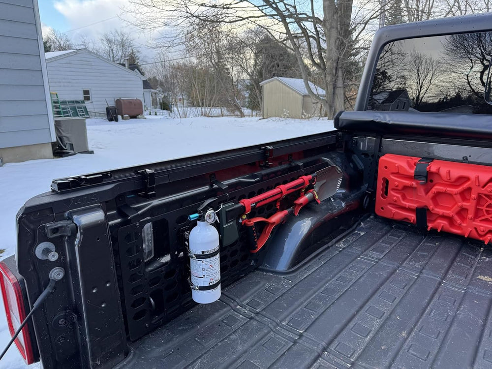 Aluminum MOLLE Panel Fire Extinguisher Mount Kit for 1-2in Slot Hole