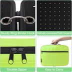 Enamel Pin Display Pages Pin Carrying Case, Pins Collection Storage Organizer Case, Travel Brooch Pin Display Bag (Pins Not Included)