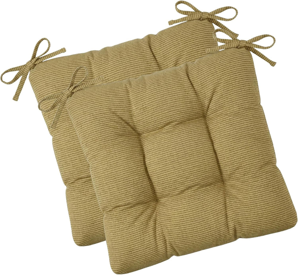 RSH DECOR Tufted Chair Cushions Set of 2 | 20" x 18" | All-Weather ...