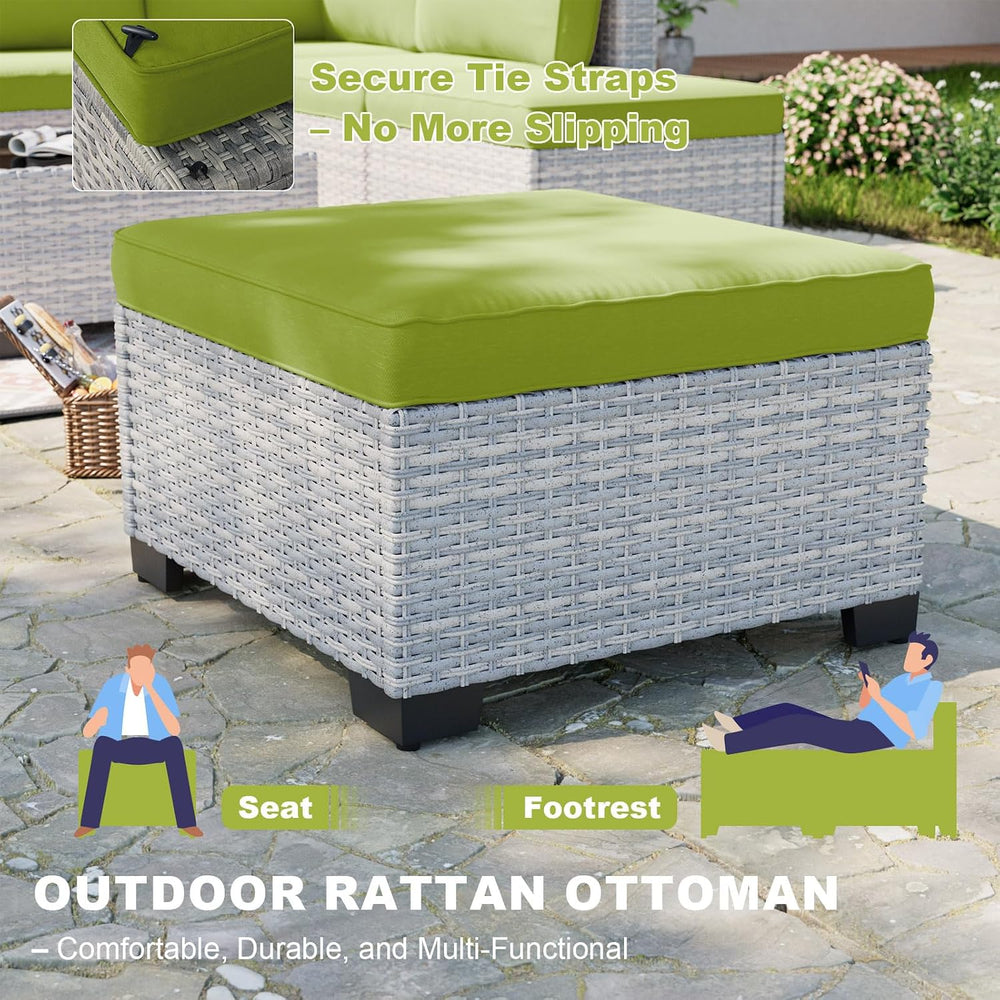 Outdoor PE Wicker Rattan Modular Patio Sectional Sofa Set