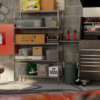 21" Deep x 48" Wide x 74" Height Wire Shelving Kit | 5-Tier | NSF Commercial Storage Rack Unit