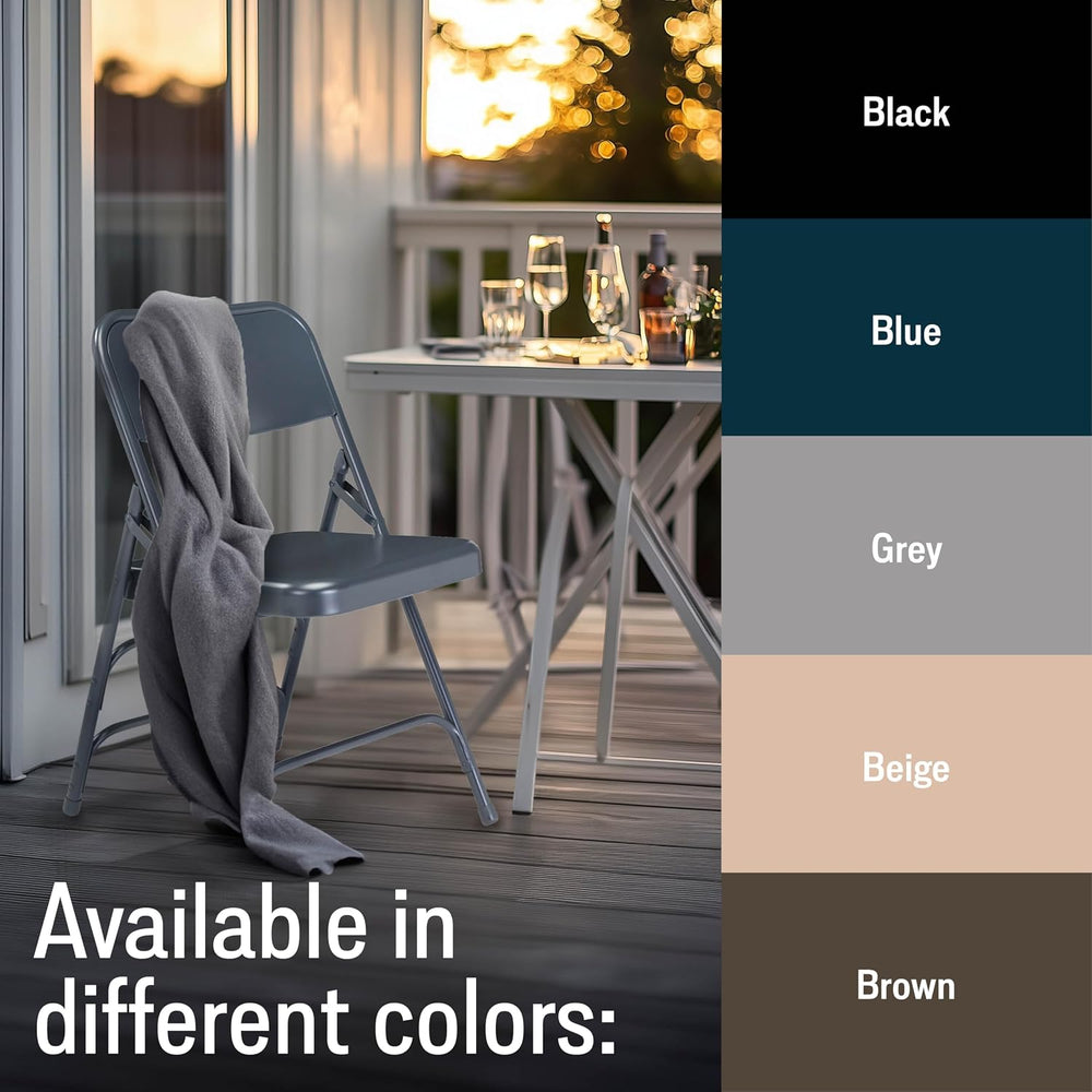 Steel Portable Folding Chairs by National Public Seating – 300 Series Premium...