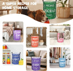 Custom Name Laundry Hamper, Personalized Laundry Baskets with Name for Boys Girls Women Men, Customized Collapsible Dirty Clothes Hamper Easy Storage Gifts for Bedroom Bathroom Living Room