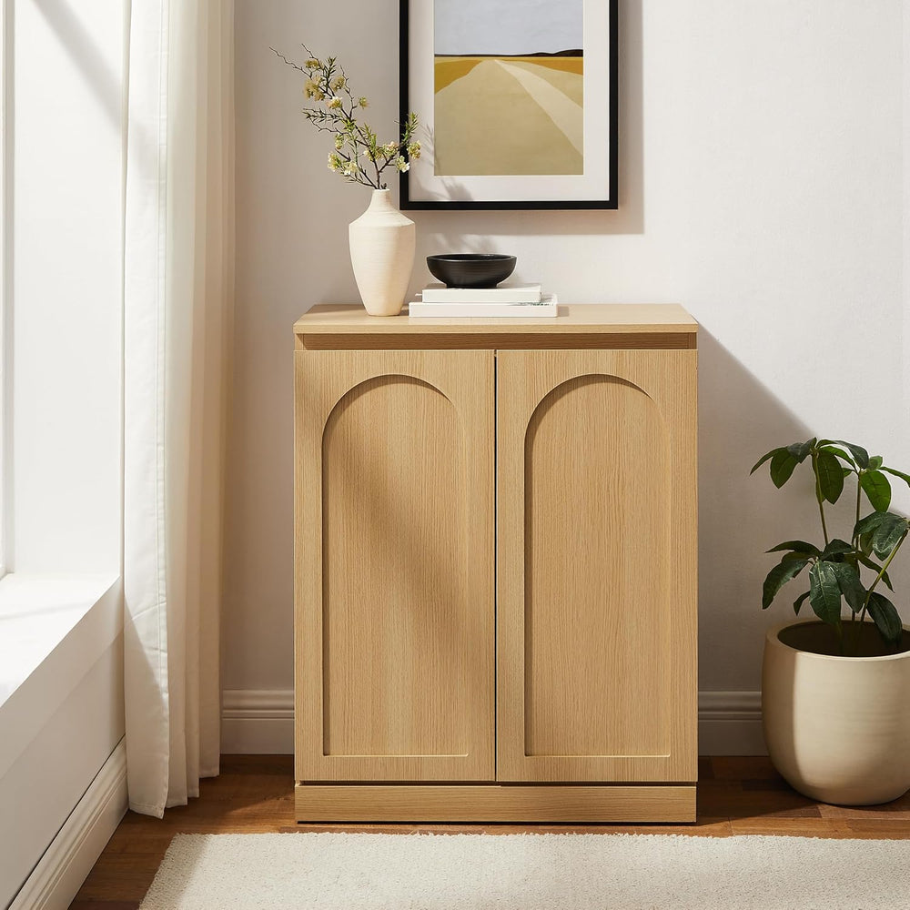 Crosley Furniture Marco Modern Kitchen Pantry Storage Cabinet with Shelves, D...