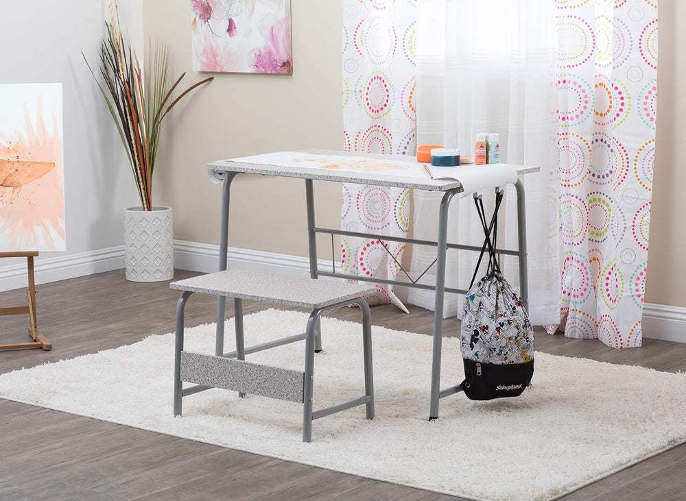 SD Studio Designs Project Center, 55128 Craft Table Play Desk with Bench, Gre...
