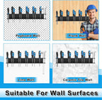 Screwdriver Organizer Wall Mount,Heavy Duty Metal Utility Storage Rack for Screwdrivers Calipers Small Tools,Screw Driver Holder Suitable Garages Homes Workshops Sheds(1PC)