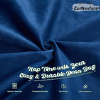 ZurNesfure Bean Bag Chairs for Adults 3FT Large Bean Bag Chair Memory Foam Filled Lazy Sofa with Removable Washable Cover Beanbag for Living Room Bedroom Dorm (Blue, Medium)