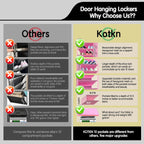 10 Tier Over The Door Organizer - Heavy Duty Hanging Storage Rack with Sturdy Oxford Fabric, Holds 20+ Pairs of Footwear, Boots & Sneakers, Saves 50% Closet Space! (Pink)