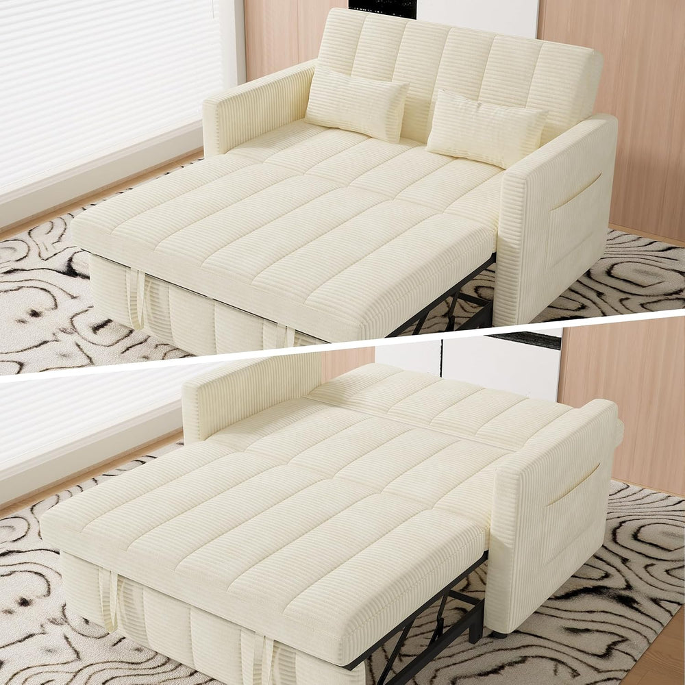 Nebuaegis Sleeper Sofa Bed,3-in-1 Convertible Pull Out Couch with Adjustable ...