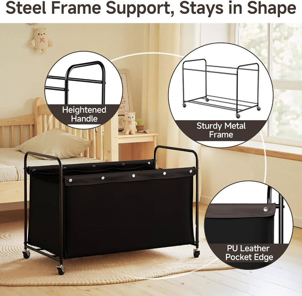 StorageWorks 200L Extra Large Storage Chest with Wheels for Living Room | Stu...