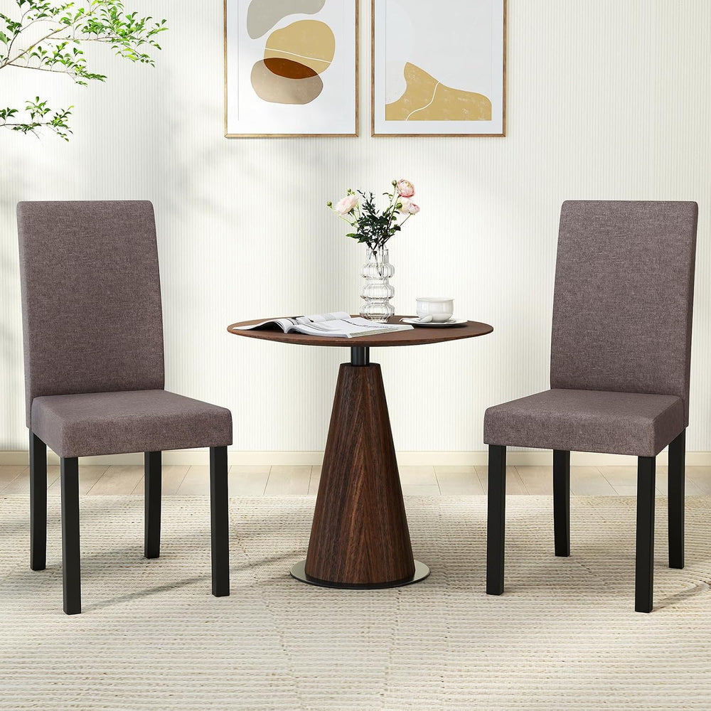 GOFLAME Upholstered Dining Chairs Set of 4, Fabric Kitchen Chairs with Padded...