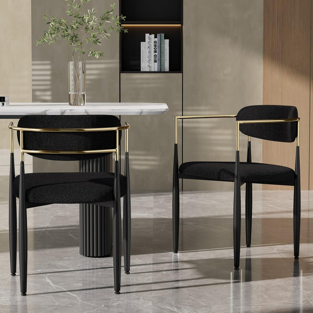 Baysitone Dining Chairs Set of 2 Mid-Century Modern Upholstered Boucle Dining...