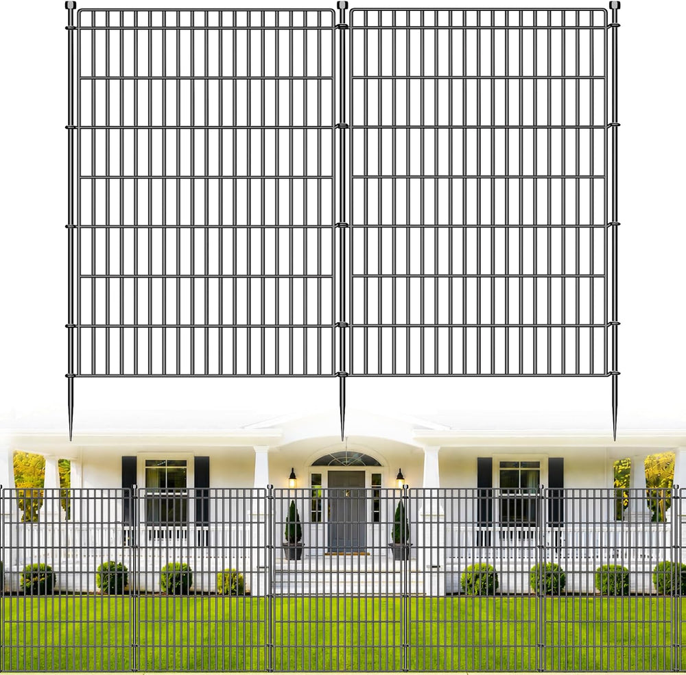 No Dig Garden Fence, Dog Fencing Outdoor for Yard, 10 Panels