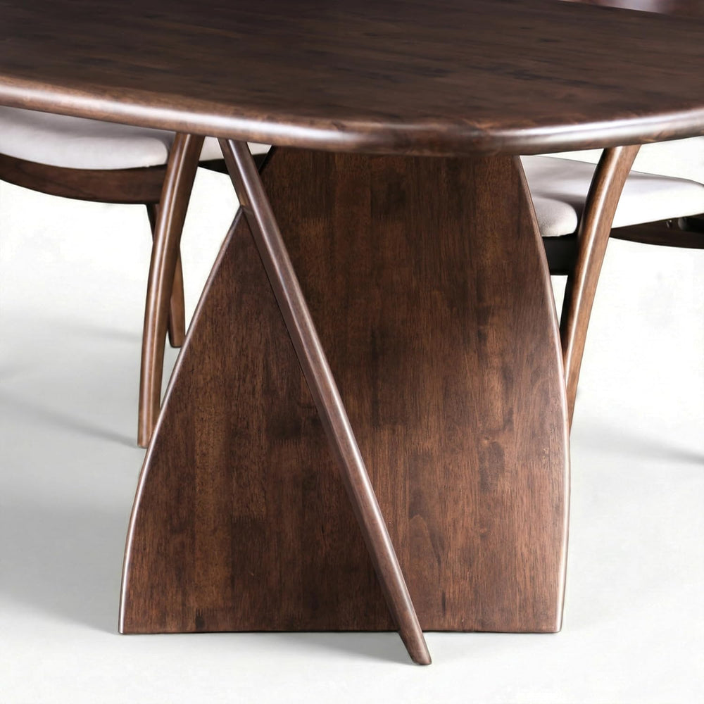 Furniture of America Nazaen XI Mid-Century Modern Solid Wood 82.6-inch Live E...