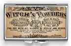 Vintage Witch's Powders Pill Box Compact Rectangle 7 Day Pill Box Pill Case Pill case